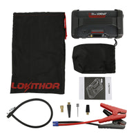 LOKITHOR 2500A 12V CAR JUMP STARTER WITH 150PSI AIR INFLATOR