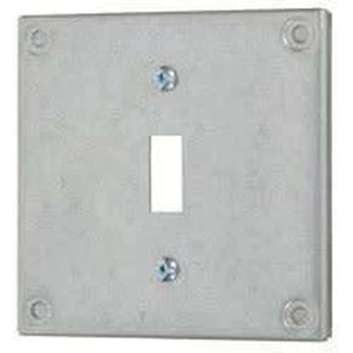 8361 - 4'' SQUARE COVER - SINGLE SWITCH - RAISED 3/8''-VISTA-VISTA-Default-Covalin Electrical Supply