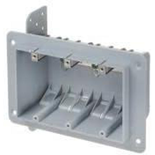 3 GANG PLASTIC BOX WITH CLAMPS - 51 CU. IN.-VISTA-VISTA-Default-Covalin Electrical Supply