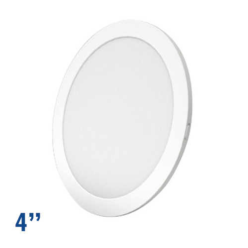 ORTECH 4" CCT LED FLUSH MOUNT, 6W 400LMN, COLOUR SELECTABLE, WHITE