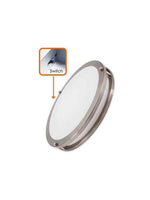 VO-RF15W24-120-D-3WAY 24W SILVER 15" ADUJUSTABLE FLUSH MOUNT FIXTURE CCT SELECTABLE