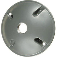  ROUND 1-HOLE COVER W/GASKET - GREY-VISTA-VISTA-Default-Covalin Electrical Supply 