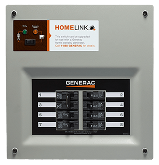 GENERAC 6852 HOMELINK 30A MANUAL TRANSFER SWITCH STAND-ALONE