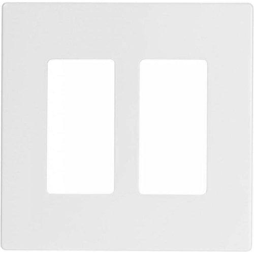 VISTA 2-GANG SCREWLESS DECORATIVE PLATE - WHITE-VISTA-VISTA-Default-Covalin Electrical Supply