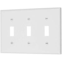 VISTA 3-GANG TOGGLE SWITCH PLATE - WHITE-VISTA-VISTA-Default-Covalin Electrical Supply