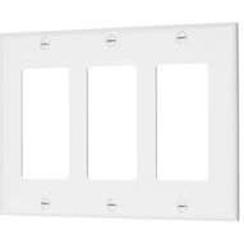  VISTA 3-GANG DECORATIVE PLATE - WHITE-VISTA-VISTA-Default-Covalin Electrical Supply 