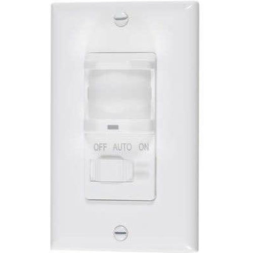 MOTION SENSOR SWITCH - 120V, 500W, S.P. - WHITE-VISTA-VISTA-Default-Covalin Electrical Supply