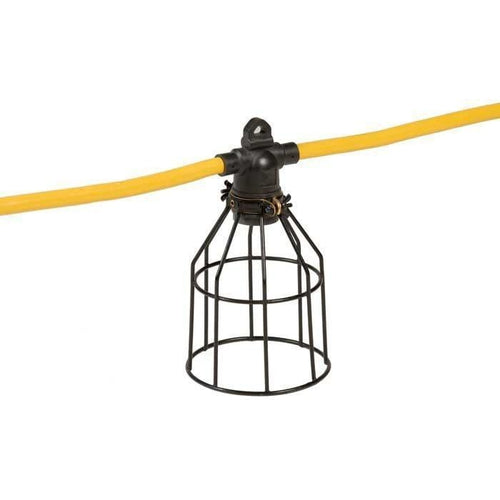 30M STRING LIGHT CORD - 12/3 STW - 5 METAL CAGES - YELLOW-VISTA-VISTA-Default-Covalin Electrical Supply