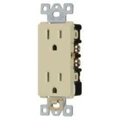 15A DECORATOR DUPLEX OUTLET - IVORY-VISTA-VISTA-Default-Covalin Electrical Supply