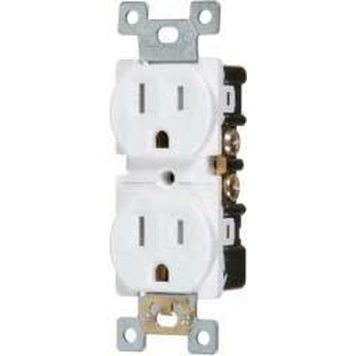 15A/125V HEAVY DUTY DUPLEX OUTLET - WHITE-VISTA-VISTA-Default-Covalin Electrical Supply