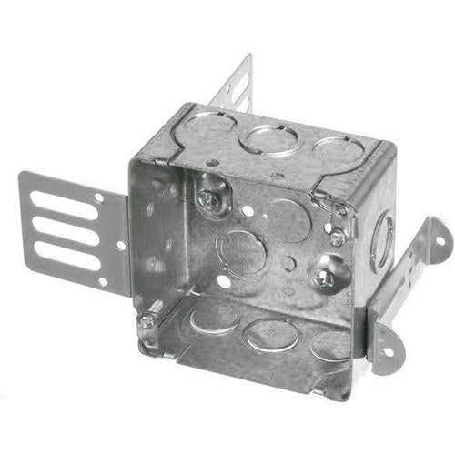 52171-KSSX-1 - 2 1/8'' DEEP BOX - 4'' SQUARE W/KNOCKOUTS FOR 1'' DRYWALL-VISTA-VISTA-Default-Covalin Electrical Supply