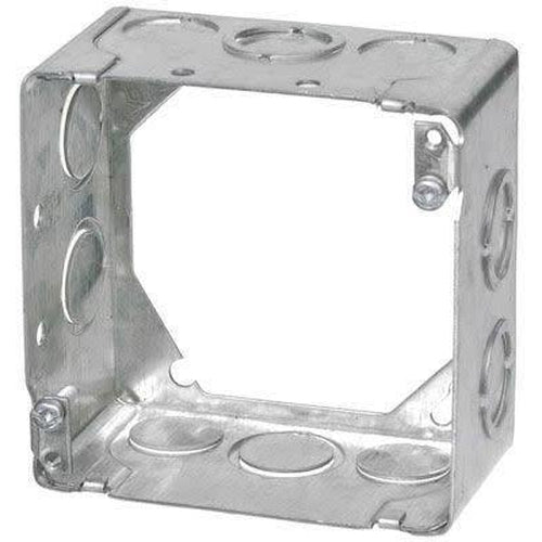 53171-K - 2 1/8'' DEEP SQUARE EXTENSION BOX W/KNOCOUTS-VISTA-VISTA-Default-Covalin Electrical Supply