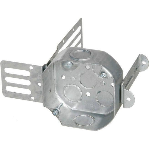 54151-KSSX OCTAGON BOX W/WRAPAROUND BRACKET 1-1/2'' D X 4''-ORTECH-CROWN DISTRIBUTION-Default-Covalin Electrical Supply