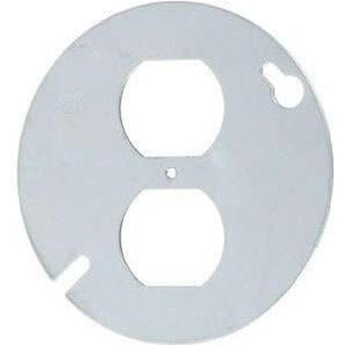 54C65 - 4'' ROUND COVER - DUPLEX OUTLET-VISTA-VISTA-Default-Covalin Electrical Supply
