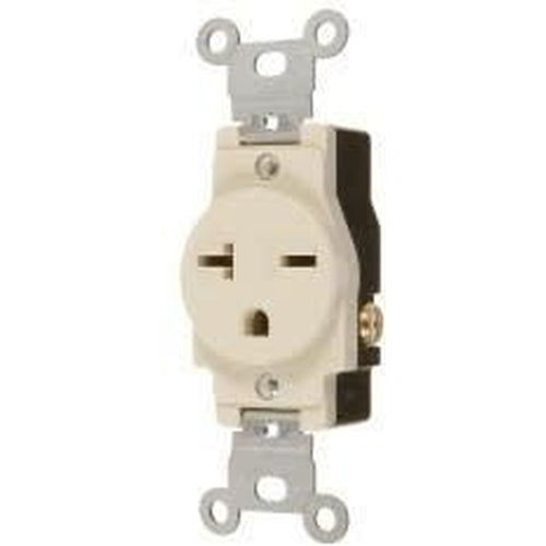 20A/250V SINGLE STANDARD OUTLET - IVORY-VISTA-VISTA-Default-Covalin Electrical Supply