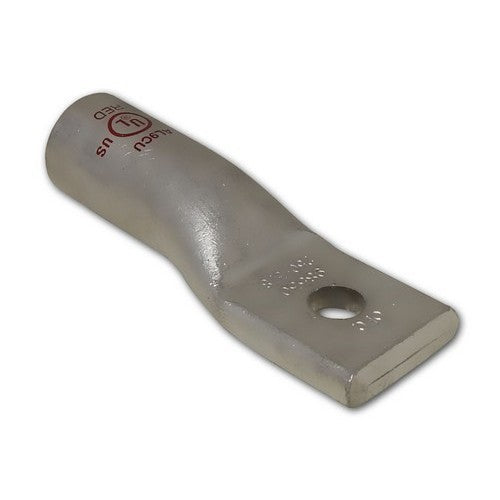 ALUMINUM LONG BARREL 1 HOLE COMPRESSION LUGS 350 MCM 1/2