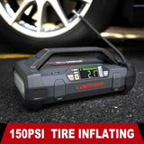 LOKITHOR 2000A 12V CAR JUMP STARTER WITH 150PSI AIR INFLATOR