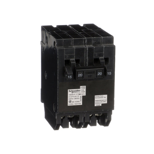 SCHNEIDER ELECTRIC HOMELINE QUAD 15A/20A-20A/15A CIRCUIT BREAKER CHOMT1515220
