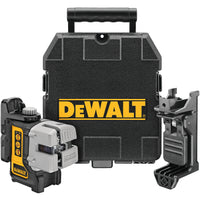 DEWALT 50 FT. & 165 FT. RED SELF-LEVELING 3-BEAM CROSS LINE LASER LEVEL WITH (4) AA BATERIES & CASE