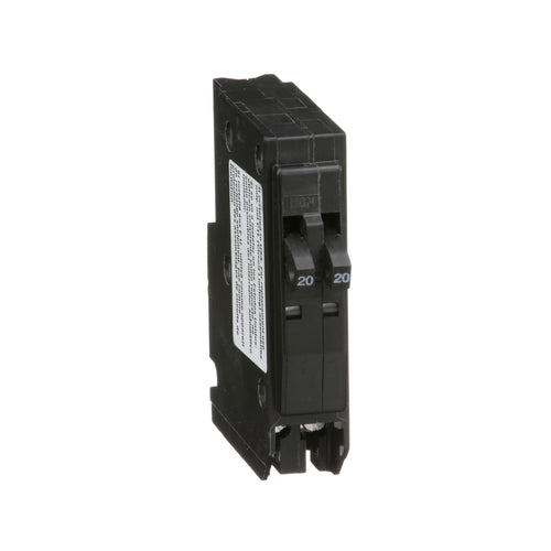 SQUARE D TANDEM MINI CIRCUIT BREAKER 20A/20A 1 POLE PLUG IN MOUNT QO2020 TYPE QO