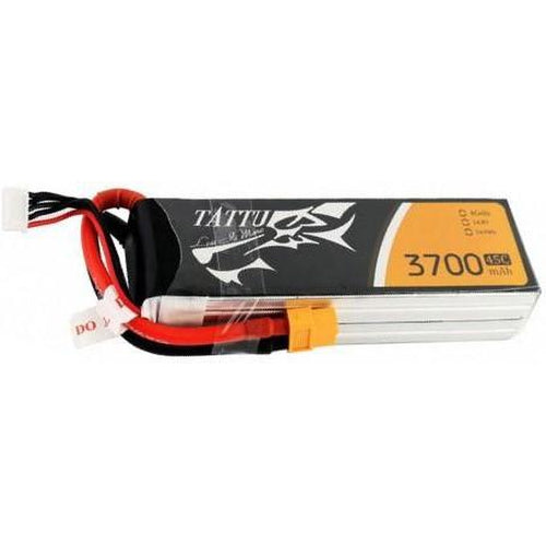 TATTU 3700MAH 45C 4S1P LIPO BATTERY PACK WITH XT60 PLUG
