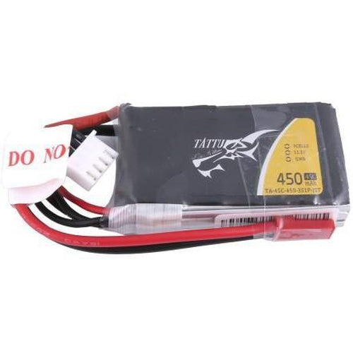 TATTU 450MAH 11.1V 45C 3S1P LIPO BATTERY PACK WITH JST-SYP PLUG