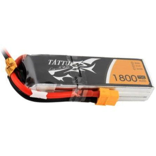 TATTU 1800MAH 75C 3S1P LIPO BATTERY PACK WITH XT60 PLUG