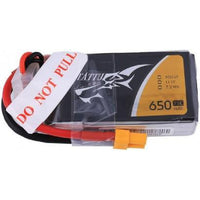 TATTU 3S1P 75C 11.1V 650MAH LIPO BATTERY PACK WITH XT30 PLUG