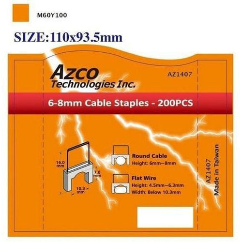 STAPLES FOR AZS667 - LARGE -AZCO-AZCO TECHNOLOGIES-Default-Covalin Electrical Supply