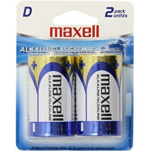 MAXELL D BATTERY (BLISTER CARD) - 2 PACK-MAXELL-COMPUTER PLUG-Default-Covalin Electrical Supply