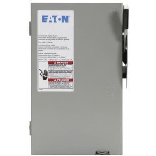 EATON 60A 240V SAFETY DISCONNECT SWITCH FUSIBLE NEMA1-EATON-VAUGHAN-Default-Covalin Electrical Supply