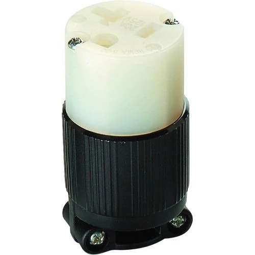 MORRIS FEMALE CORD END CONNECTOR WITH CLAMP 20A, 125V