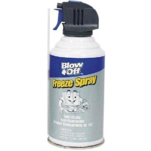BLOW OFF FREEZE SPRAY - ANTI-STATIC, NON-FLAMMABLE, FREEZES COMPONENTS TO -65 DEGREES-TECHCRAFT-COMPUTER PLUG-Default-Covalin Electrical Supply