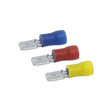 BLUE 16-14 .032 X .250 MALE DISCONNECT BAG OF 25