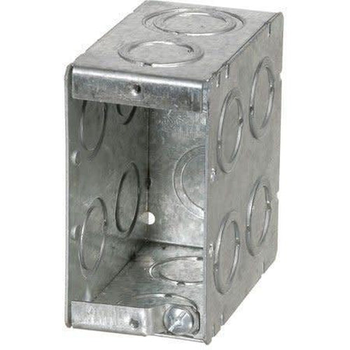 MBD-1K - 3 1/2'' DEEP 1 GANG MASONRY BOX W/CONCENTRIC KNOCKOUTS-VISTA-VISTA-Default-Covalin Electrical Supply