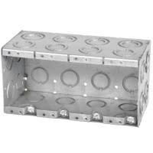 MBD-4K - 3 1/2'' DEEP 4 GANG MASONRY BOX W/CONCENTRIC KNOCKOUTS-VISTA-VISTA-Default-Covalin Electrical Supply