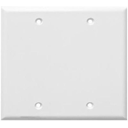 2 GANG BLANK WALL PLATE - WHITE-VISTA-VISTA-Default-Covalin Electrical Supply