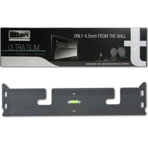 TITAN ULTRA SLIM FLAT SCREEN TV WALL BRACKET - FITS UP TO 47''-TECHCRAFT-COMPUTER PLUG-Default-Covalin Electrical Supply