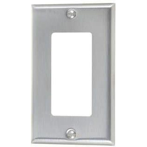 1-GANG DECORATOR PLATE #430 S.S GRADE-VISTA-VISTA-Default-Covalin Electrical Supply