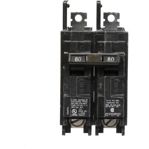 SIEMENS 2 POLE 80A BQ-TYPE BOLT-ON BREAKER BQ2B080-SIEMENS-DEALER SOURCE-Default-Covalin Electrical Supply