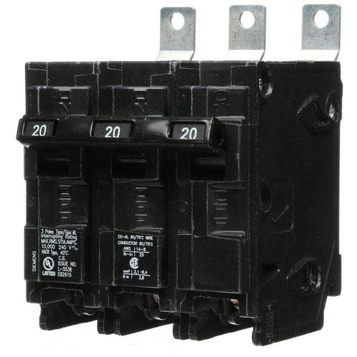 SIEMENS 3 POLE 20A BOLT-ON BREAKER B320-SIEMENS-DEALER SOURCE-Default-Covalin Electrical Supply
