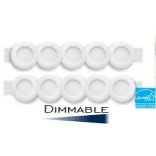 VISTA 9W SELECTABLE COLOUR WHITE 10 PACK LED SLIM LIGHTS